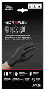 microflex midknight nitrile gloves